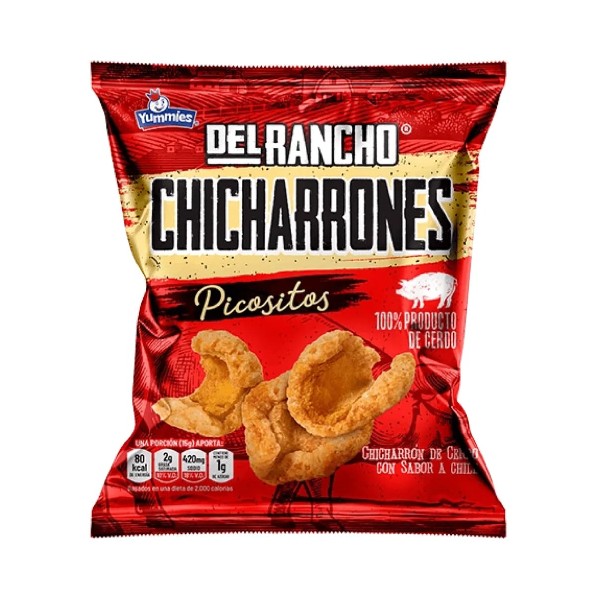 CHICARRON DEL RANCHO PICOSITOS 100 g